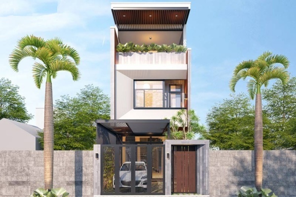 Cách tính m2 xây dựng nhà phố theo thiết kế nhà ống khá đơn giản