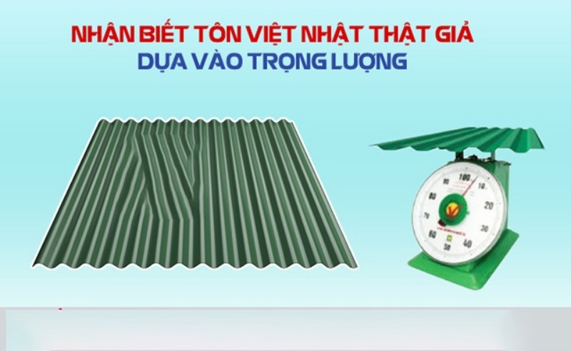 Nhận biết tôn kém chất lượng dựa vào trọng lượng tôn