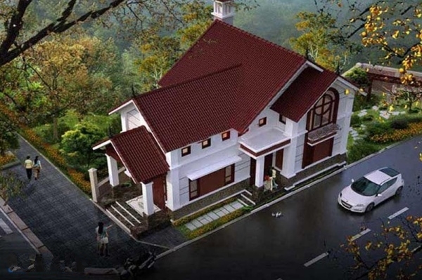 Nhà cấp 4 đẹp với thiết kế gác lửng và 3 phòng ngủ