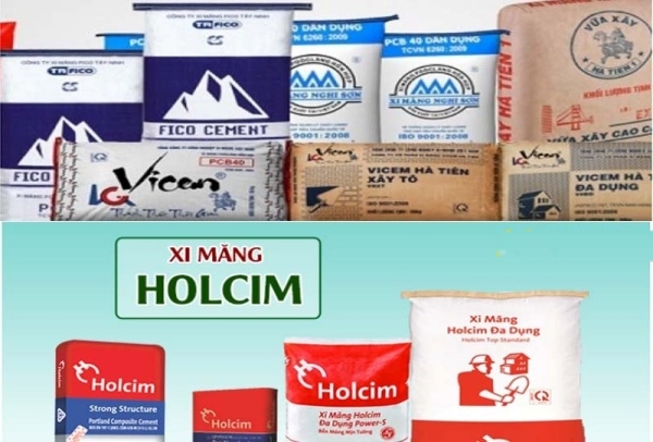 2 loại xi măng tên tuổi được sử dụng phổ biến