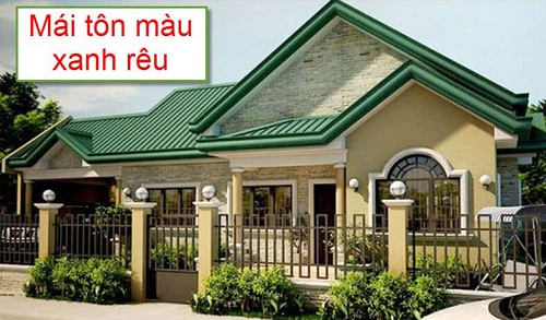 tôn giả ngói màu xanh rêu